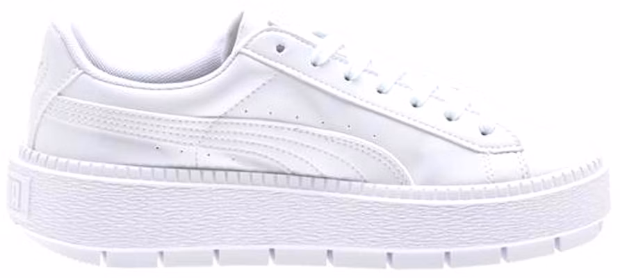 (Women) Puma Suede Platform Trace Shoes White 367260-02 Order (Women) Puma Suede Platform Trace Shoes White 367260-02