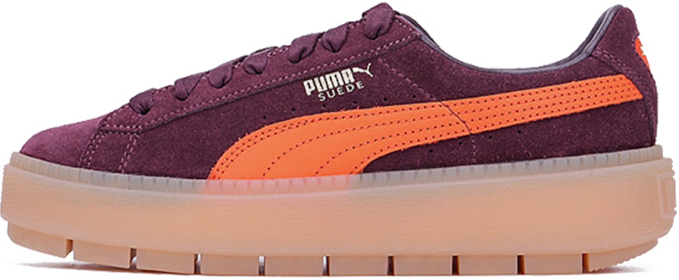 (Women) Puma Suede Platform Trace 'Winetasting Flame' 367057-01 Buy (Women) Puma Suede Platform Trace 'Winetasting Flame' 367057-01