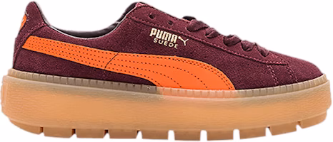 (Women) Puma Suede Platform Trace 'Winetasting Flame' 367057-01 (Women) Puma Suede Platform Trace 'Winetasting Flame' 367057-01