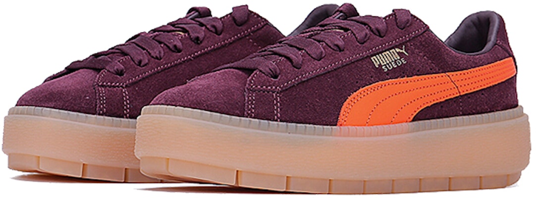 (Women) Puma Suede Platform Trace 'Winetasting Flame' 367057-01 Lookbook (Women) Puma Suede Platform Trace 'Winetasting Flame' 367057-01