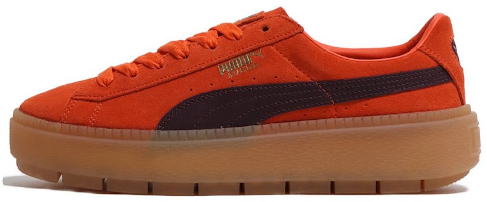 (Women) Puma Suede Platform Trace Block 'Orange' 367057-03 Buy (Women) Puma Suede Platform Trace Block 'Orange' 367057-03