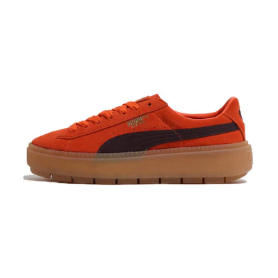(W) Puma Suede Platform Trace Block 'Orange'
