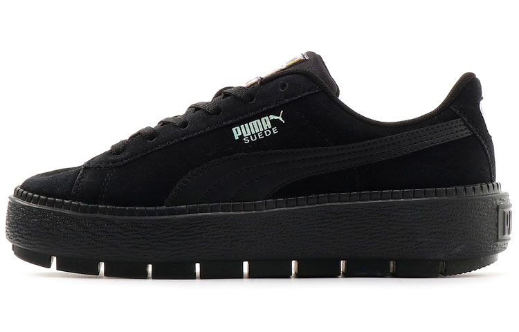 (Women) Puma Suede Platform Tracelight 'Black' 373695-01