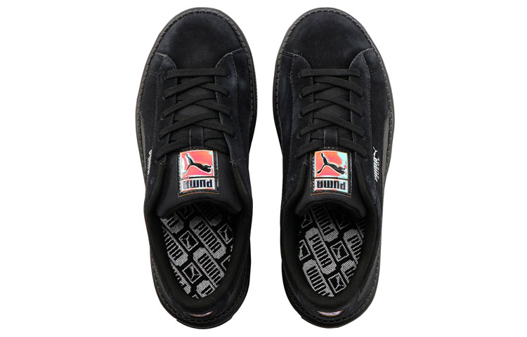 Lookbook (W) Puma Suede Platform Tracelight 'Hitam' 373695-01