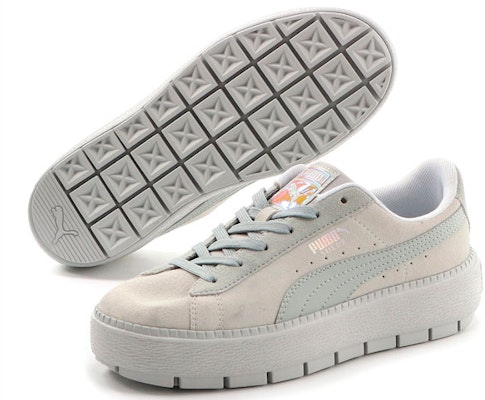 (Women) Puma Suede Platform Tracelight 'Light Grey' 373695-02 Order (Women) Puma Suede Platform Tracelight 'Light Grey' 373695-02
