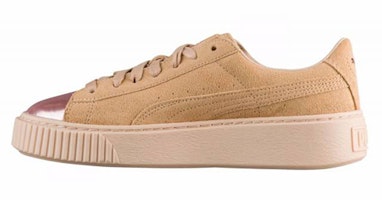 (Women) Puma Suede platform Wheat 366382-03 (Women) Puma Suede platform Wheat 366382-03