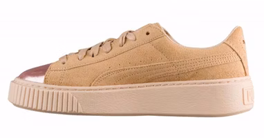 (Women) Puma Suede platform Wheat 366382-03 (Women) Puma Suede platform Wheat 366382-03