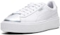 (W) Puma Suede Platform Putih/Perak 364525-01