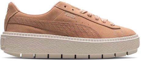 PUMA 麂皮厚底動物紋運動低筒休閒鞋 女款 橘粉 Lookbook PUMA 麂皮厚底動物紋運動低筒休閒鞋 女款 橘粉