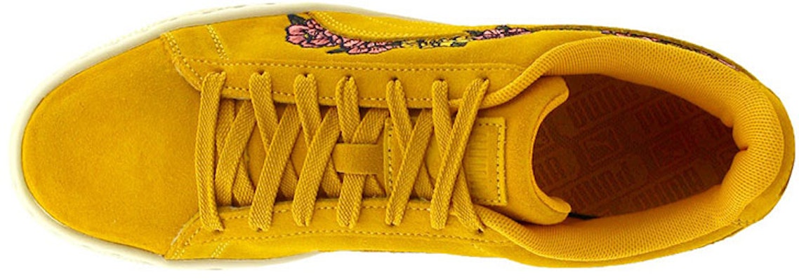 (W) Puma Suede TOL Kasut Santai Bunga Sulam Kuning Lelaki 370245-01 Lookbook (W) Puma Suede TOL Kasut Santai Bunga Sulam Kuning Lelaki 370245-01