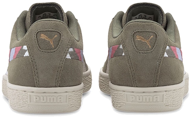 (W) Puma Suede World Hood 'Cetakan Geometri - Hijau Lichen Gelap' 371682-02 Shop (W) Puma Suede World Hood 'Cetakan Geometri - Hijau Lichen Gelap' 371682-02