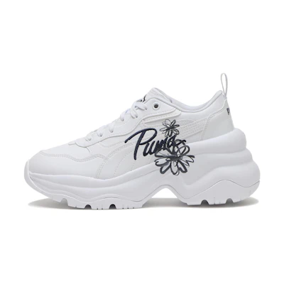 (W) Puma Syria Wedge GR White/Navy