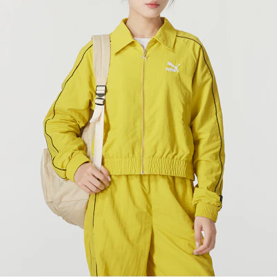 (W) 彪马T7黄色户外防风梭织夹克 629113-41 Shop (W) 彪马T7黄色户外防风梭织夹克 629113-41