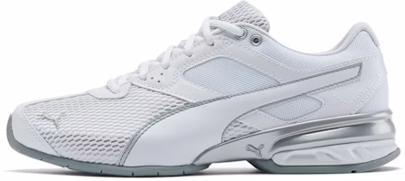 (Women) Puma Tazon 6 Shimmer Sneakers White 193478-01 (Women) Puma Tazon 6 Shimmer Sneakers White 193478-01