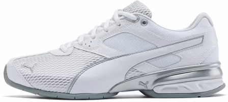 (Women) Puma Tazon 6 Shimmer Sneakers White 193478-01 (Women) Puma Tazon 6 Shimmer Sneakers White 193478-01
