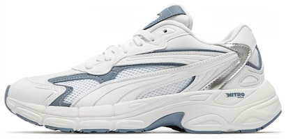 (Women) Puma Teveris Nitro Metallic 'White Blue' 391098-04 (Women) Puma Teveris Nitro Metallic 'White Blue' 391098-04