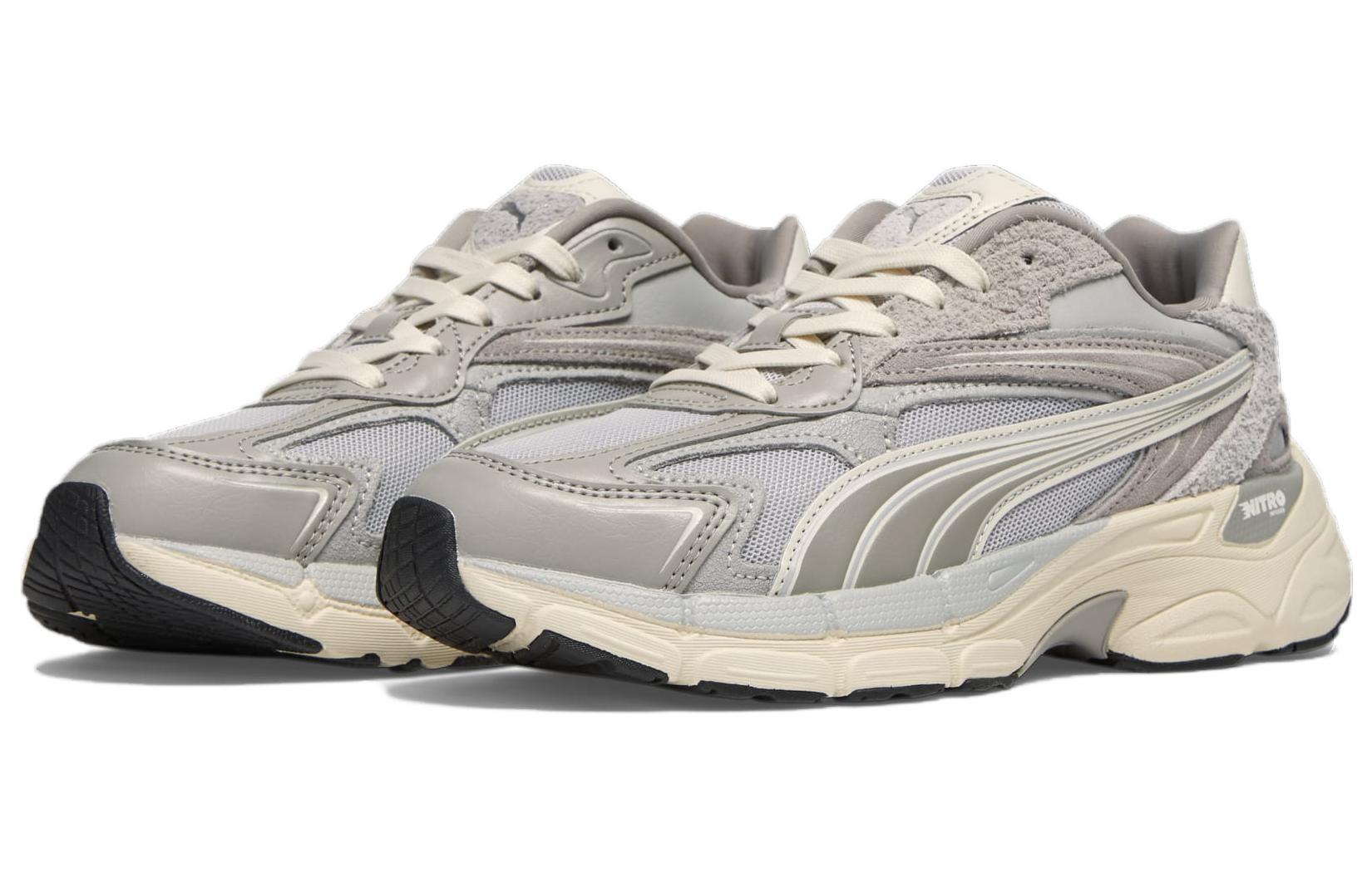 Lookbook PUMA Teveris Nitro 防滑耐磨 低幫 生活休閒鞋 女款 灰色