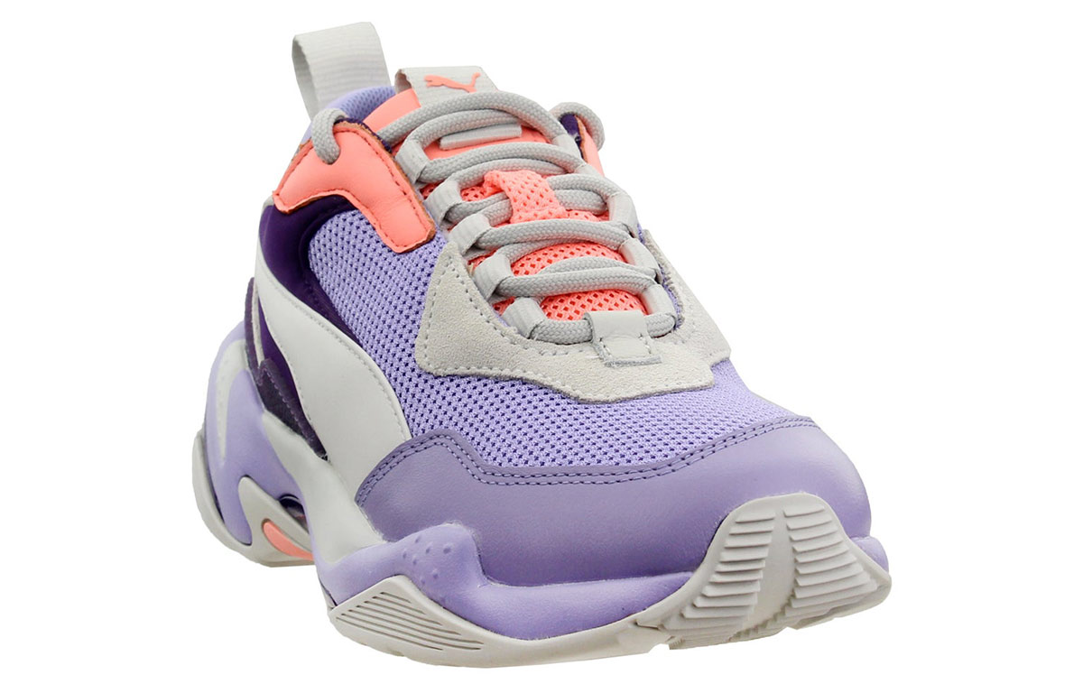 Lookbook Puma Thunder 時尚女款 黑白紫 低筒運動鞋