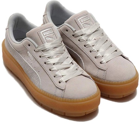 PUMA 壓紋生膠底復古低筒板鞋 女款 灰色 Lookbook PUMA 壓紋生膠底復古低筒板鞋 女款 灰色