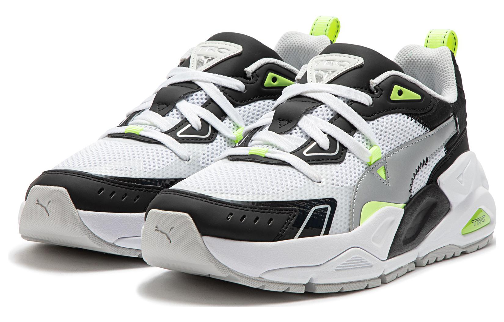 Shop PUMA 減震耐磨防滑 低幫 運動休閒鞋 女款 黑白