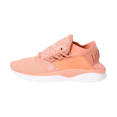 (W) Puma Tsugi Low Running Shoes Orange/White