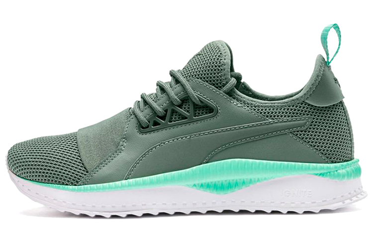 (Women) Puma Tsugi Apex Jewel Street 2 Low Running Shoes Green/White 367738-01
