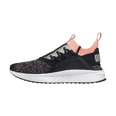 (W) Puma Tsugi Jun Low Top Running Shoes 'Black White Pink'