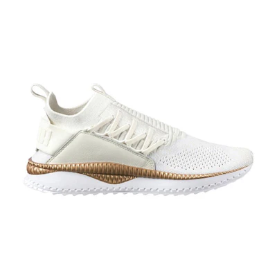 (W) Puma Tsugi Jun Low Top Running Shoes 'White Gold'