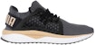 Puma Tsugi Netfit Evoknit Low Kasut Lari Hitam/Kelabu/Emas 365108-10