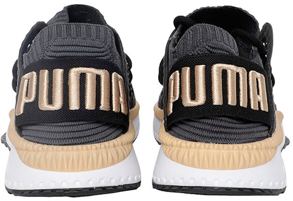 Puma Tsugi Netfit Evoknit 女款 黑灰金 低筒運動鞋 Shop Puma Tsugi Netfit Evoknit 女款 黑灰金 低筒運動鞋