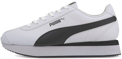 (Women) Puma Turin-0 Stacked 'White Black' 371115-08 (Women) Puma Turin-0 Stacked 'White Black' 371115-08