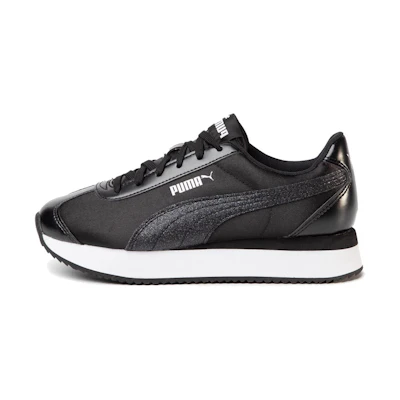 (W) Puma Turino Stacked 'Black Glitter'