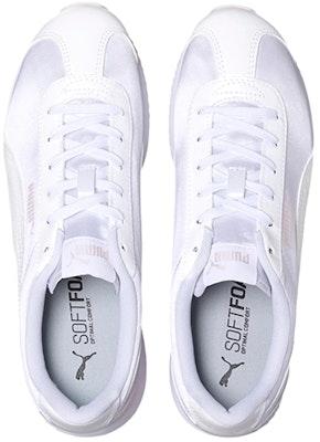 (Women) Puma Turino Stacked Glitter Low-top Running Shoes White/Pink 371944-02 Lookbook (Women) Puma Turino Stacked Glitter Low-top Running Shoes White/Pink 371944-02
