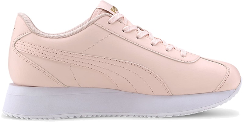 (Women) Puma Turino Stacked Low-top Running Shoes Pink/White 371115-02 Order (Women) Puma Turino Stacked Low-top Running Shoes Pink/White 371115-02