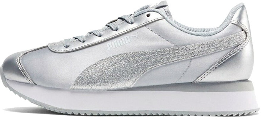 (Women) Puma Turino Stacked 'Silver Glitter' 371944-03 Buy (Women) Puma Turino Stacked 'Silver Glitter' 371944-03