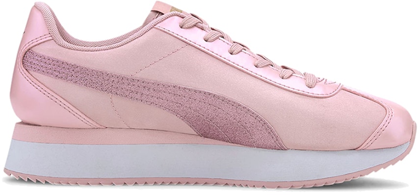 (W) Puma Turino Stacked Glitter Sepatu Lari Rendah Pink/Putih 371944-05 Order (W) Puma Turino Stacked Glitter Sepatu Lari Rendah Pink/Putih 371944-05