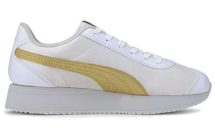 Order (W) Puma Turino Stacked Glitter Damen Sneaker Weiß/Gold 371944-06