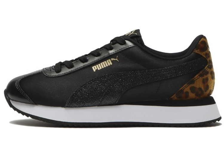 (Women) Puma Turino Stacked Leopard 'Black Comfort Low-top' 380217-01