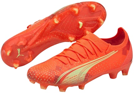 PUMA Ultra Ultimate FG/AG 混合場地 防滑耐磨 足球鞋 女款 橙色 Lookbook PUMA Ultra Ultimate FG/AG 混合場地 防滑耐磨 足球鞋 女款 橙色
