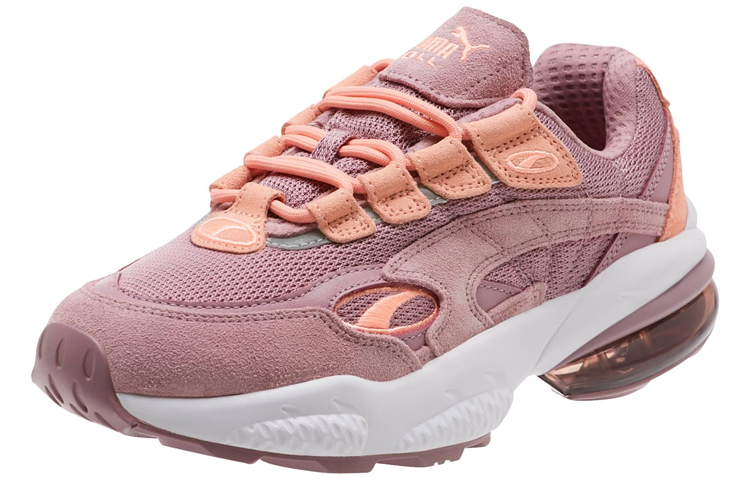 (W) Puma Unisex Faux Fur Street Style Plain Logo Low-Top Sneakers Pink 圖 2