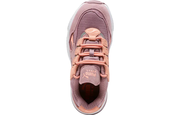 (W) Puma Unisex Faux Fur Street Style Plain Logo Low-Top Sneakers Pink 圖 3