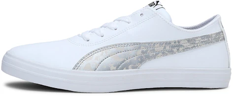 (Women) Puma Urban Graphicster Idp Running Shoes White/Silver 372092-06 (Women) Puma Urban Graphicster Idp Running Shoes White/Silver 372092-06
