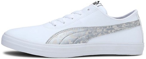 (Women) Puma Urban Graphicster Idp Running Shoes White/Silver 372092-06 (Women) Puma Urban Graphicster Idp Running Shoes White/Silver 372092-06