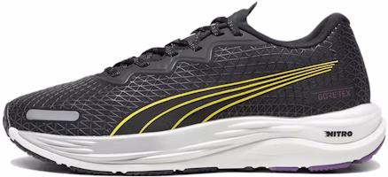 (Women) Puma Velocity Nitro 2 GORE-TEX 'Black Yellow Burst' 377508-04 (Women) Puma Velocity Nitro 2 GORE-TEX 'Black Yellow Burst' 377508-04