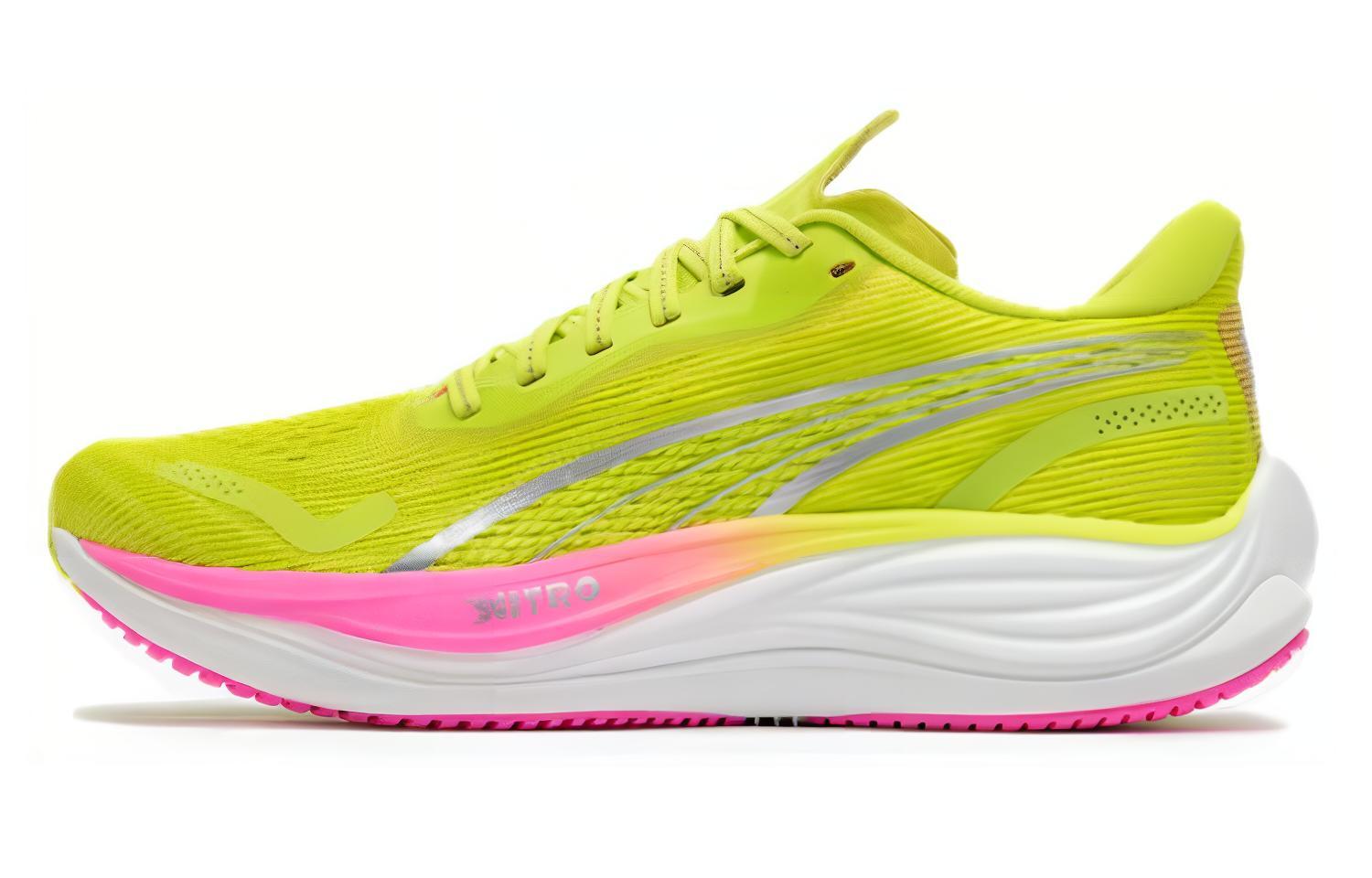 (Women) Puma Velocity Nitro 3 Yellow Running Shoes - Lightweight & Durable. 380081-02