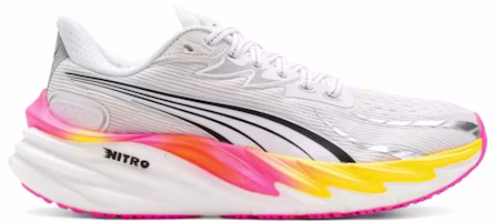 (Women) Puma Velocity Nitro 4 'White Glowing Red Poison Pink' 311141-18 (Women) Puma Velocity Nitro 4 'White Glowing Red Poison Pink' 311141-18