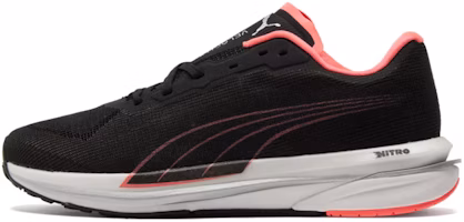 (Women) Puma Velocity Nitro Black/Pink 195697-13 (Women) Puma Velocity Nitro Black/Pink 195697-13