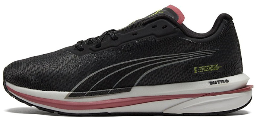 (Women) Puma Velocity Nitro WTR 'Black White Pink' 195296-01 Buy (Women) Puma Velocity Nitro WTR 'Black White Pink' 195296-01