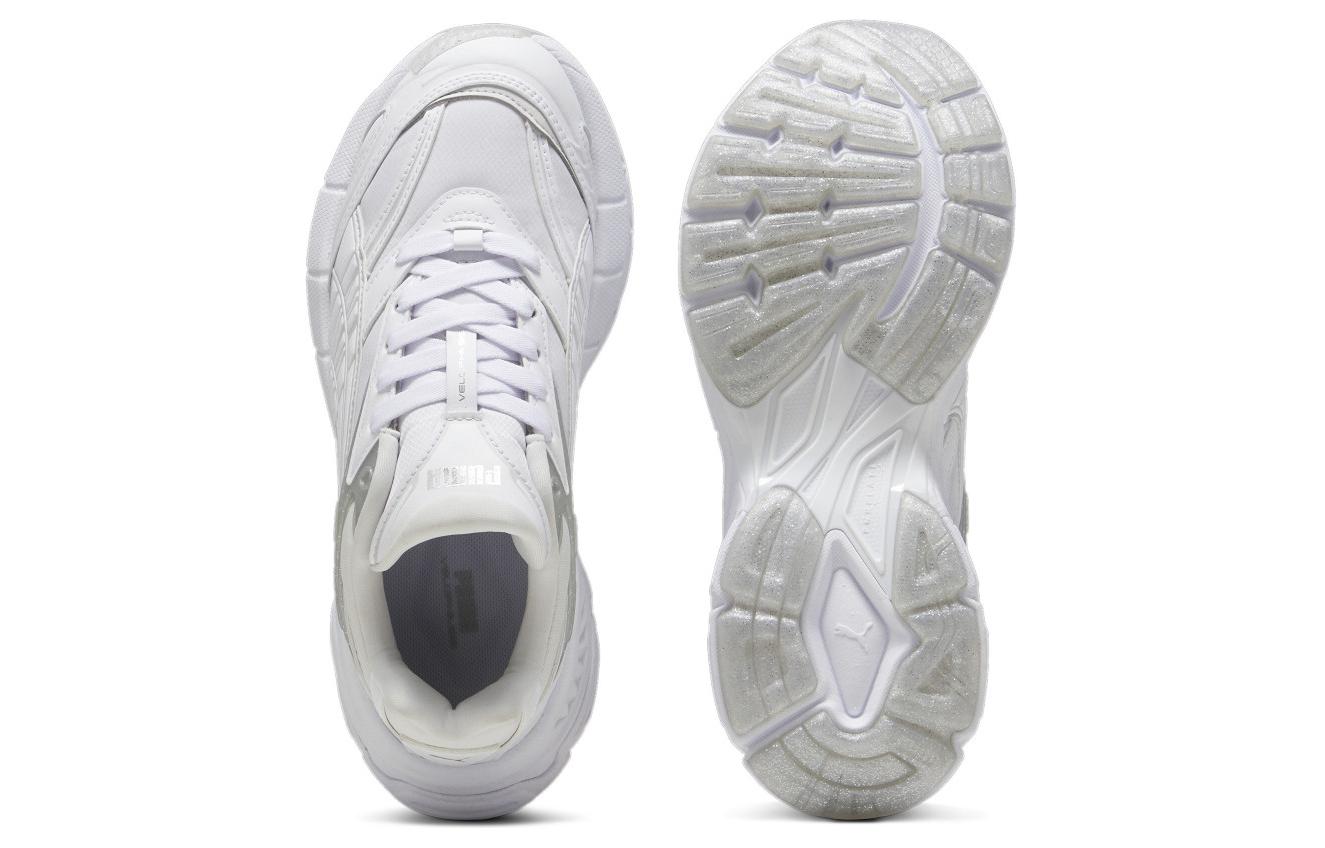 Shop (W) プーマ ベロフェイシス ジェリーグリッター 白銀 (Puma Berofeishisu Jerīgurittā Shirogane) 397297-01