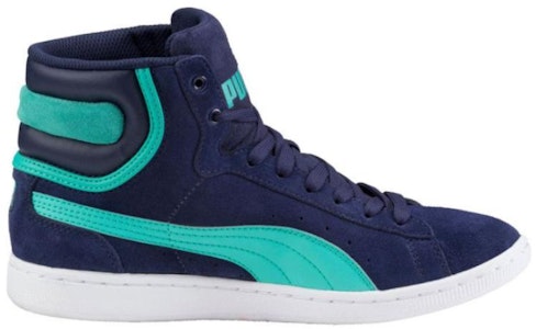 彪馬 Vikky Mid 耐磨防滑 中幫休閒板鞋 女款 藍色 Order 彪馬 Vikky Mid 耐磨防滑 中幫休閒板鞋 女款 藍色